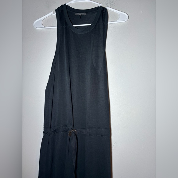 RAG & BONE ROWER BELTED MIDI SHEER BLACK TANK DRESS size XS - Picture 3 of 6